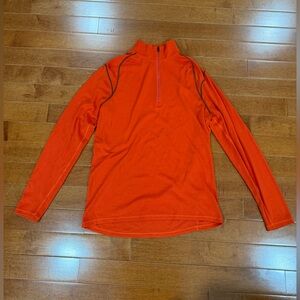 Smartwool Men’s Orange Classic Thermal Merino Base Layer 1/4 Zip Top Sz. XL